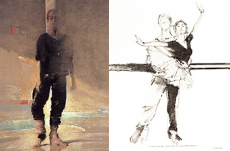 (左) ヒドゥン ソーツ / ジクレ版画 / 56.5×39cm(右) 素描 ヴィヴィアナ デュランテ / ジクレ版画 /41.5×30cm